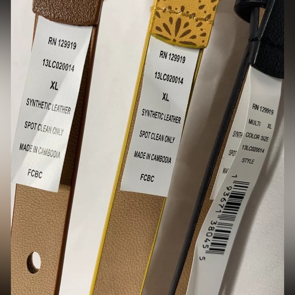 3/$20 NWT LC Lauren Conrad Women's Juniors Set 3 Belts Size XL Syn Leather - Picture 2 of 9